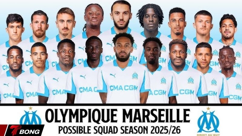 Đội hình đầy đủ mùa giải hiện tại của Marseille